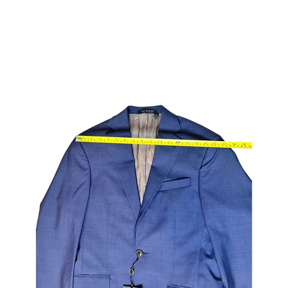 NWT Ted Baker Endurance Jarrow CT Wool 36 R Regular Fit $898 Blue Jacket - Picture 10 of 16